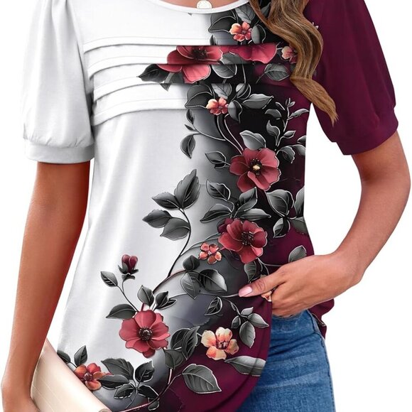 Brand New Womens Floral Boho Summer Top - XX-Large, Bf183 - Picture 1 of 4